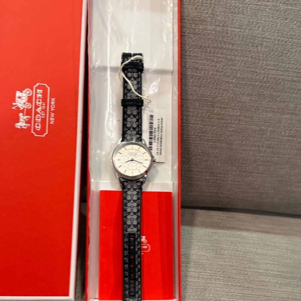 Coach Black and Silver Women’s Timepiece - Picture 2 of 3